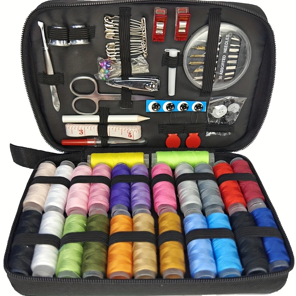 Sewing Thread Production - 67/128 قطعة طقم خياطة مع لوازم