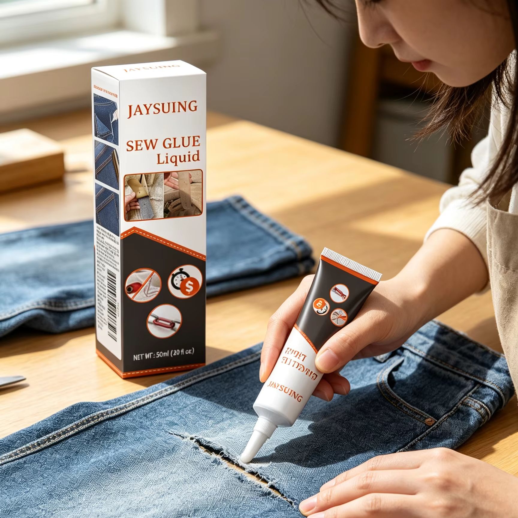 Sewing Repair - غراء خياطة جايسوينج لإصلاح الملابس، سريع