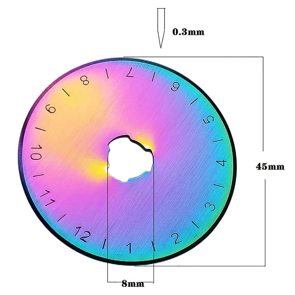 10 قطع شفرات قطع دوارة حادة مق - مراجعة Rotary Cutter Fabric وسعره