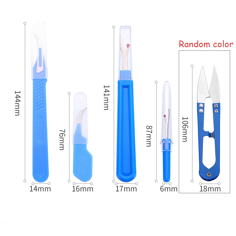 طقم مزيل الغرز الأزرق مكون من  - مراجعة Sewing Repair وسعره