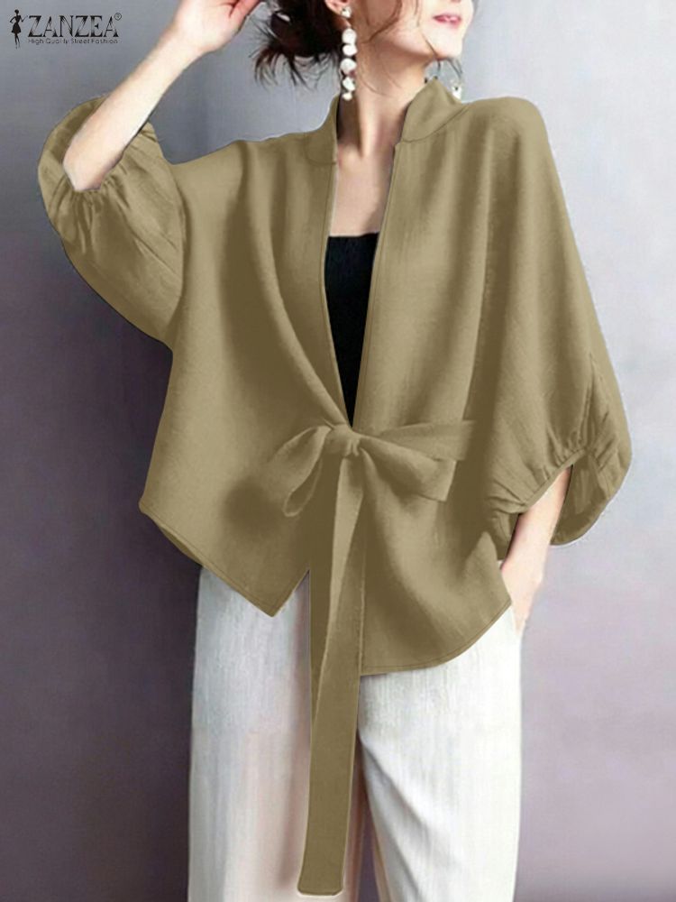 2025 ZANZEA أنيقة الخامس الرقب - مراجعة Sewing V وسعره