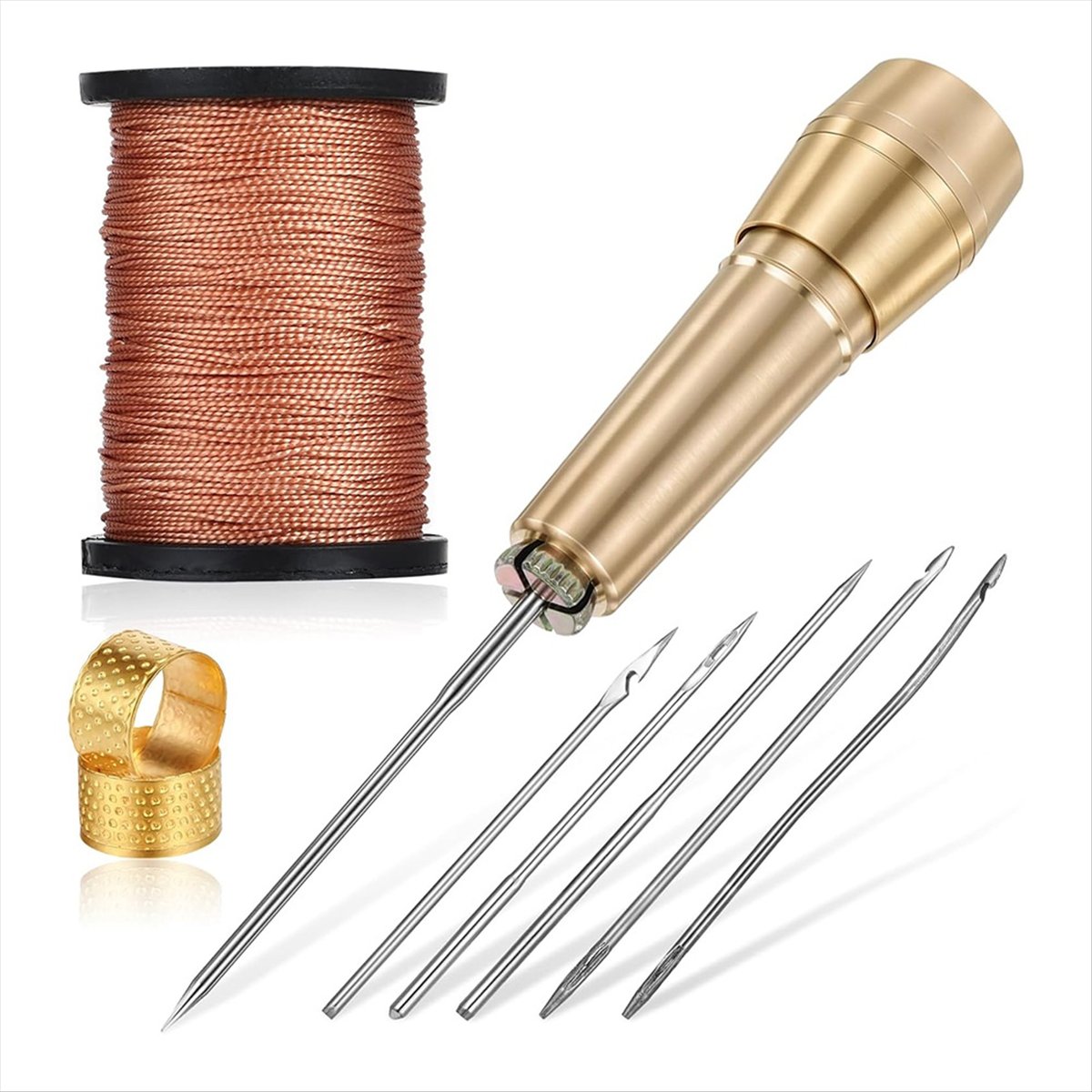 طقم خياطة جلدية مكون من 9 قطع  - مراجعة Sewing Repair وسعره