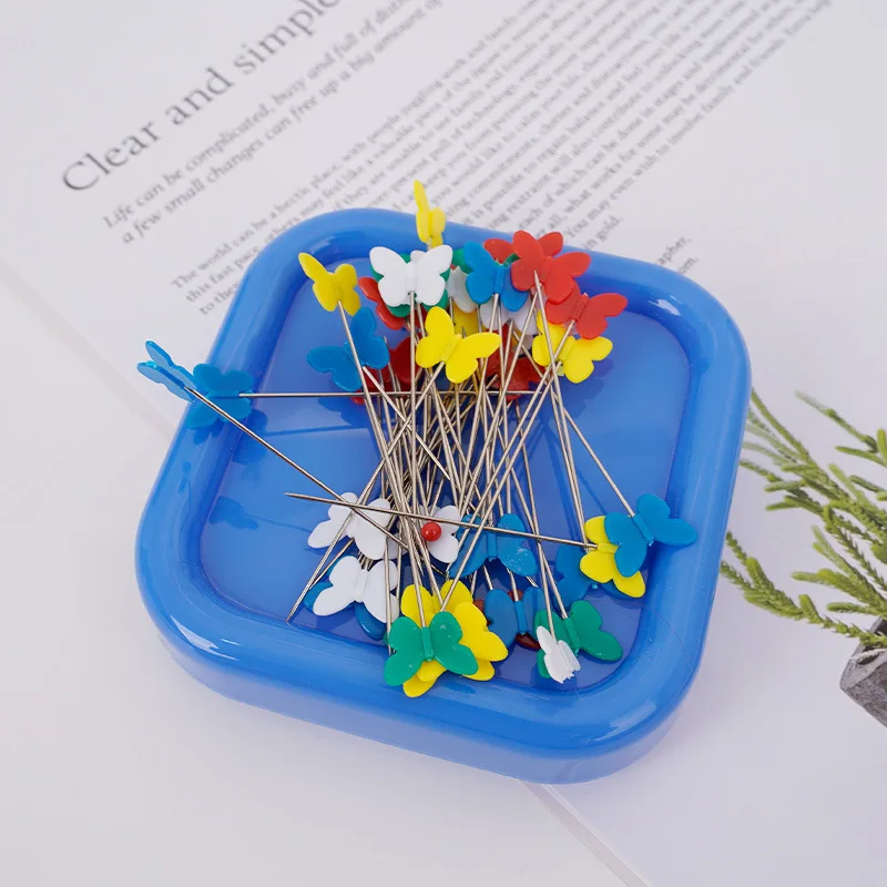اللون مربع المغناطيسي إبرة تحد - مراجعة Sewing Pin Cushion وسعره